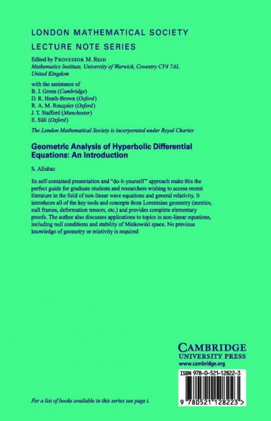 Geometric Analysis of Hyperbolic Differential Equations