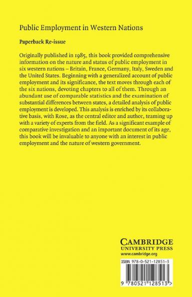 Public Employment in Western Nations