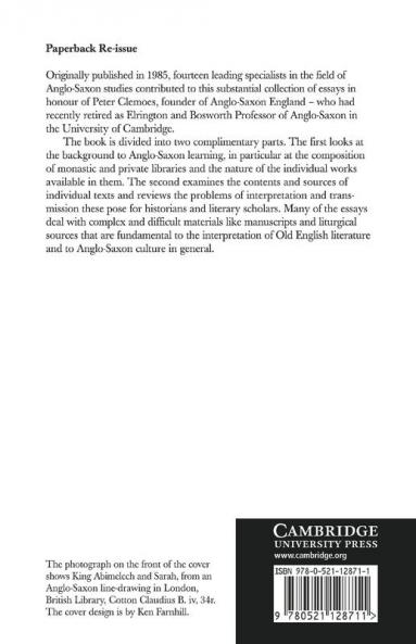 Learning and Literature in Anglo-Saxon England