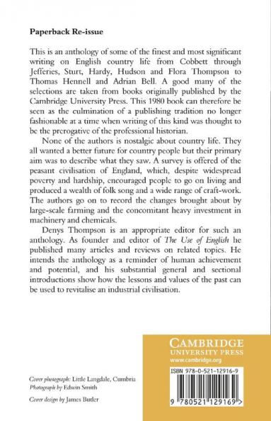 Change and Tradition in Rural England