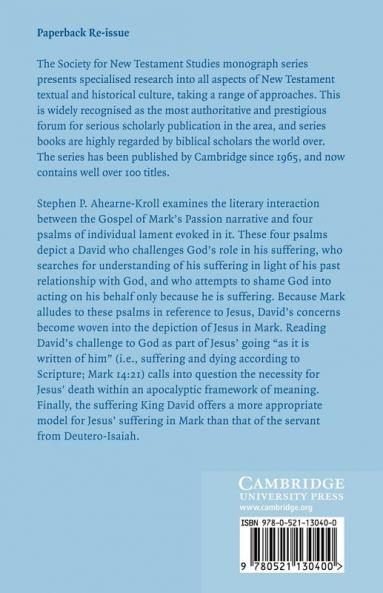 The Psalms of Lament in Mark's Passion