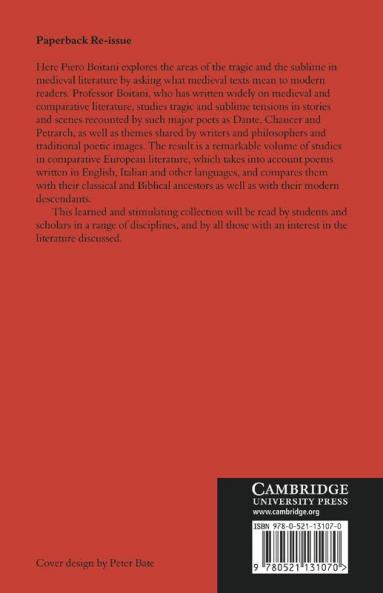 The Tragic and the Sublime in Medieval Literature