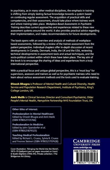 Workplace-Based Assessments in Psychiatric Training