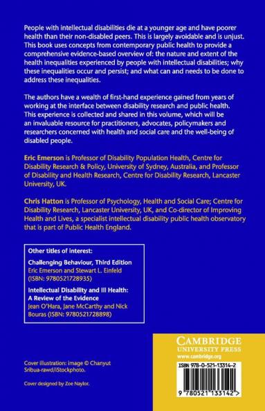 Health Inequalities and People with Intellectual Disabilities
