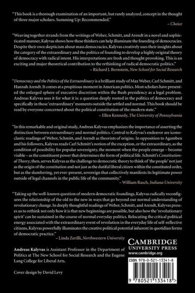 Democracy and the Politics of the Extraordinary