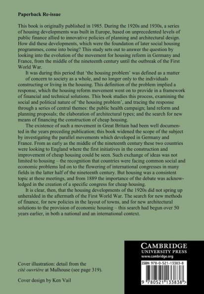 The Movement for Housing Reform in Germany and France 1840 1914