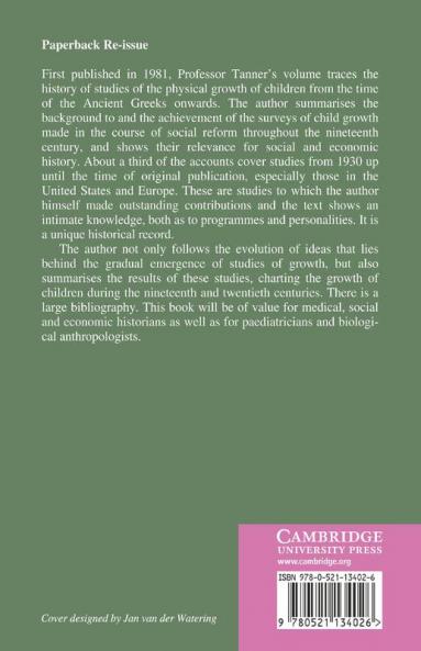 A History of the Study of Human Growth