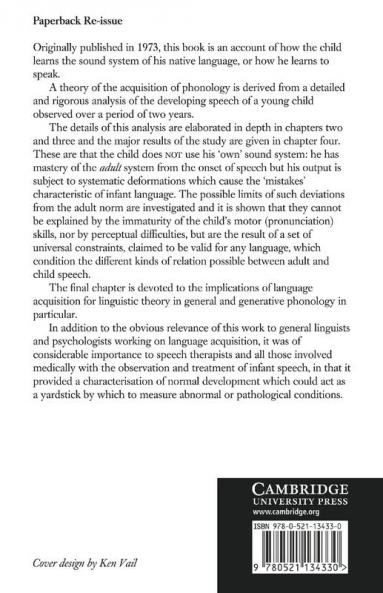 The Acquisition of Phonology