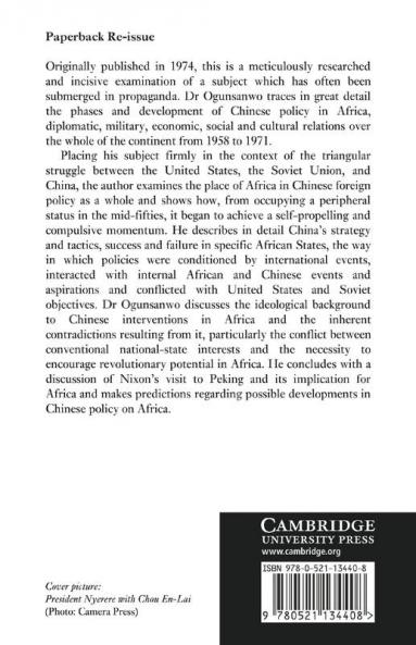 China's Policy in Africa 1958 71
