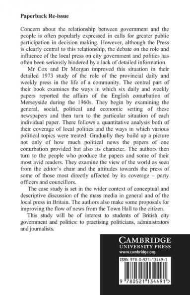 City Politics and the Press