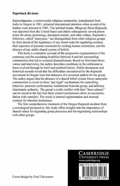 Charisma and Control in Rajneeshpuram