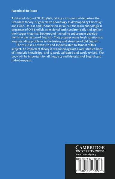 Old English Phonology