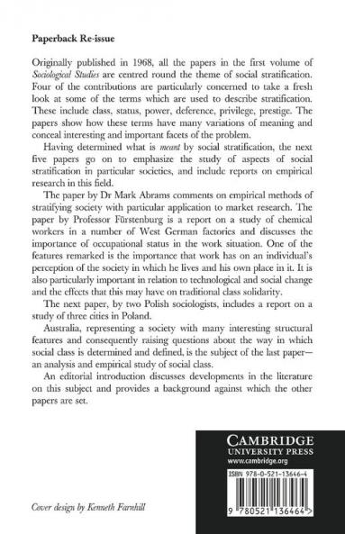Social Stratification