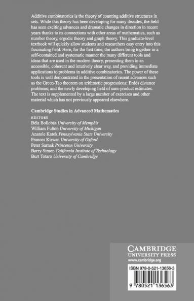 Additive Combinatorics