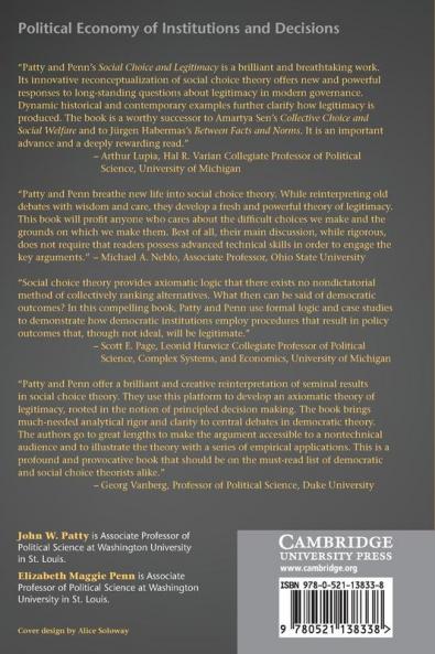 Social Choice and Legitimacy