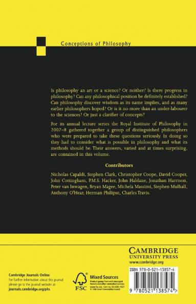 Conceptions of Philosophy