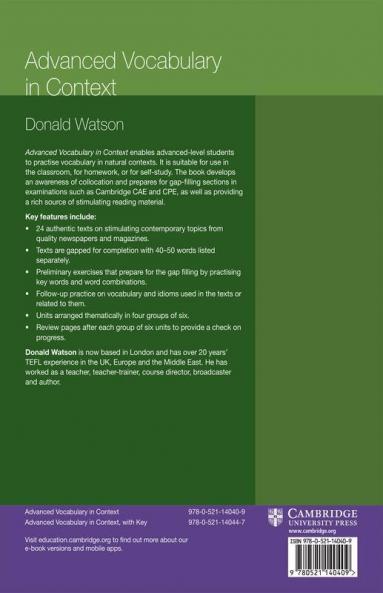 Advanced Vocabulary in Context