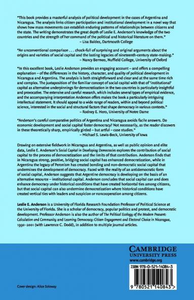 Social Capital in Developing Democracies