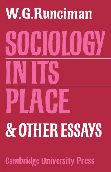 Sociology in Its Place