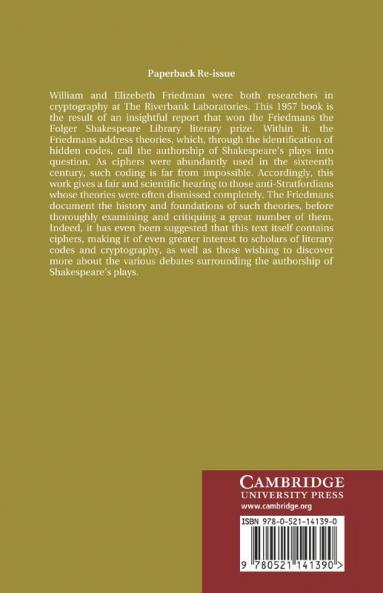 The Shakespearean Ciphers Examined