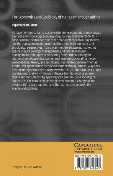 The Economics and Sociology of Management Consulting