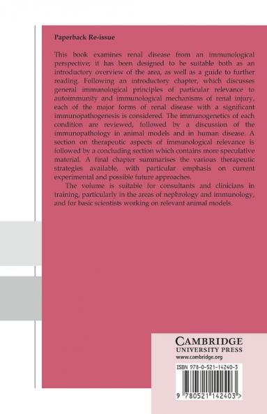 Immunological Aspects of Renal Disease