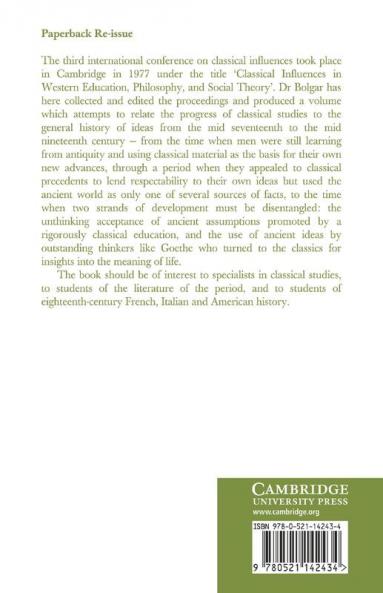Classical Influences on Western Thought A.D. 1650-1870