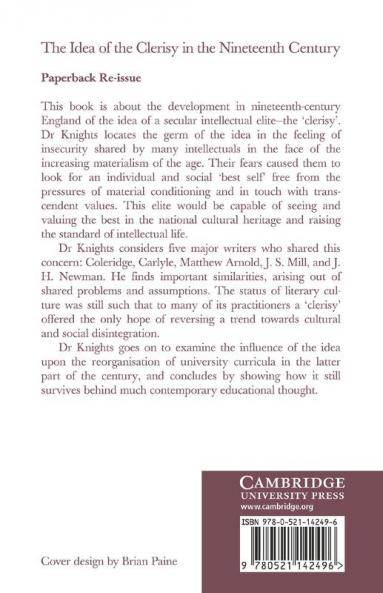 The Idea of the Clerisy in the Nineteenth Century