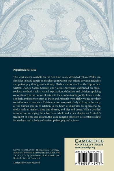Medicine and Philosophy in Classical Antiquity