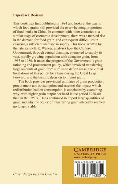Food Grain Procurement and Consumption in China