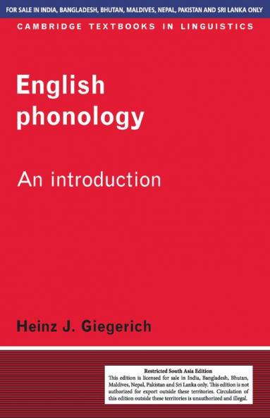 ENGLISH PHONOLOGY (SOUTH ASIAN EDITION)
