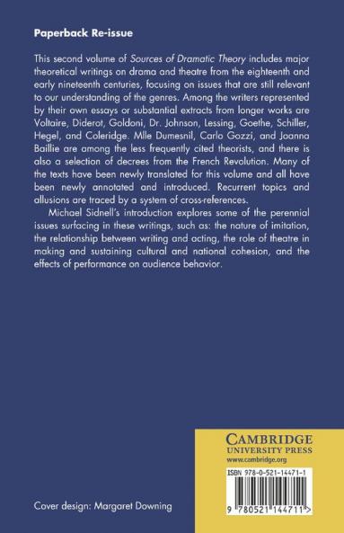 Sources of Dramatic Theory