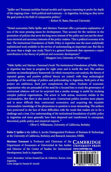 The Institutional Foundations of Public Policy in Argentina