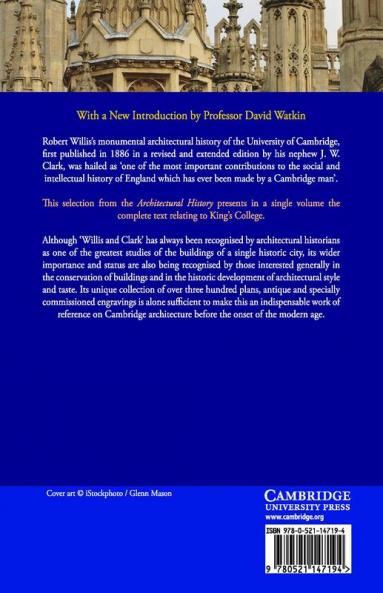 Selections from the Architectural History of the University of Cambridge