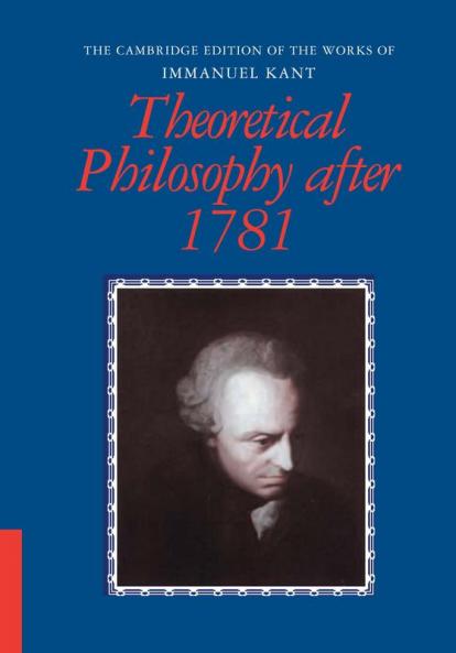 Theoretical Philosophy After 1781