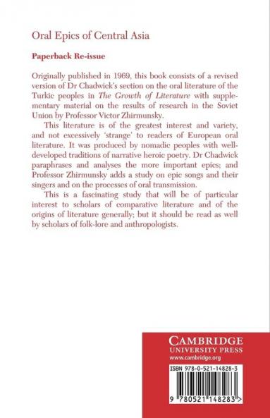 Oral Epics of Central Asia