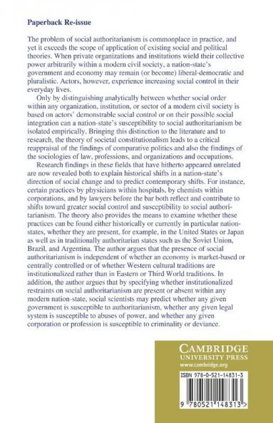 Theory of Societal Constitutionalism