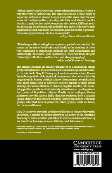 Ethnic Identity and Aristocratic Competition in Republican Rome