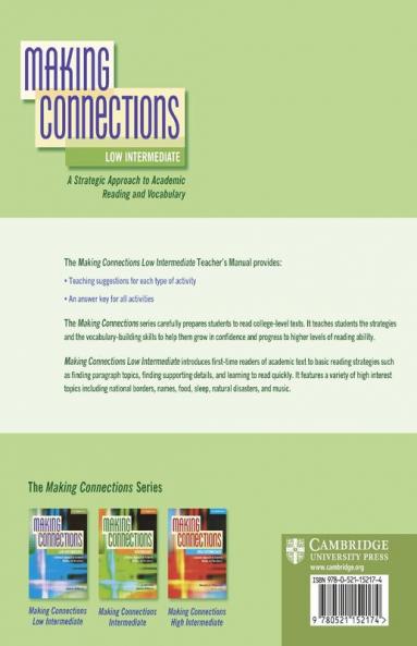 Making Connections Low Intermediate Teacher's Manual
