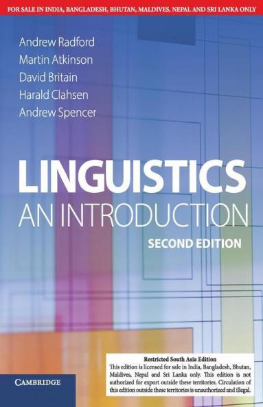 Linguistics 2nd Edition (South Asia edition)