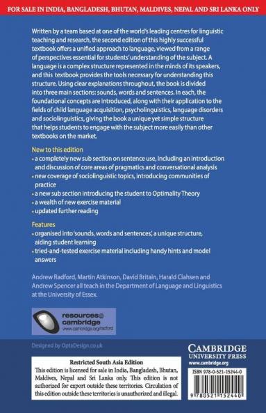Linguistics 2nd Edition (South Asia edition)