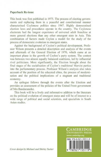 Electoral Politics in an Emergent State