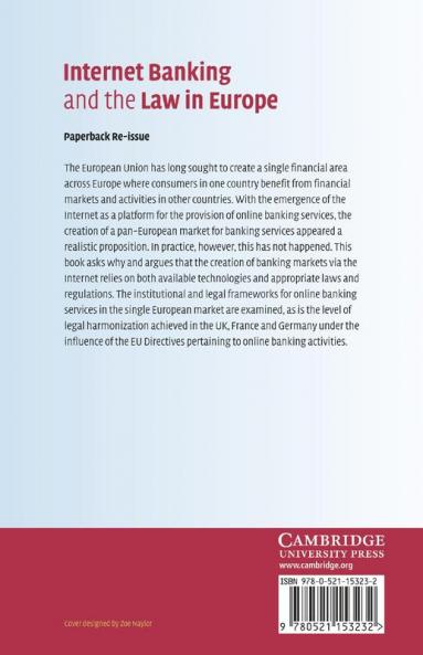 Internet Banking and the Law in Europe