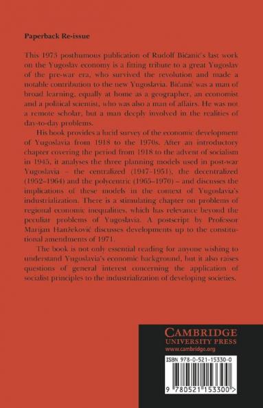 Economic Policy in Socialist Yugoslavia