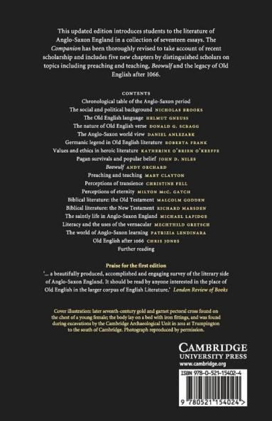 The Cambridge Companion to Old English             Literature