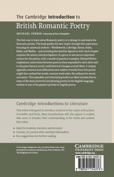 The Cambridge Introduction to British Romantic Poetry