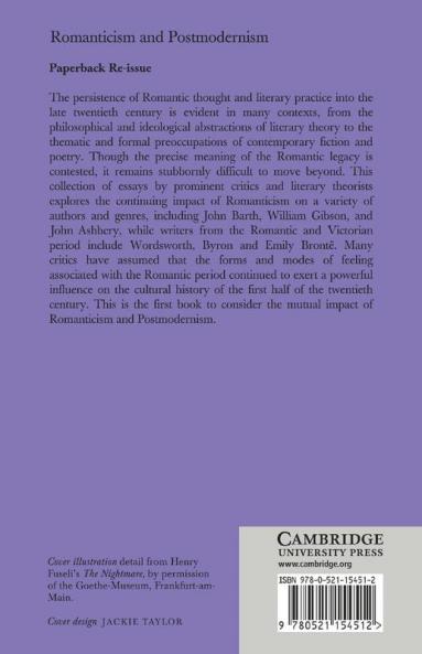 Romanticism and Postmodernism