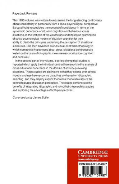 Situation Cognition and Coherence in Personality