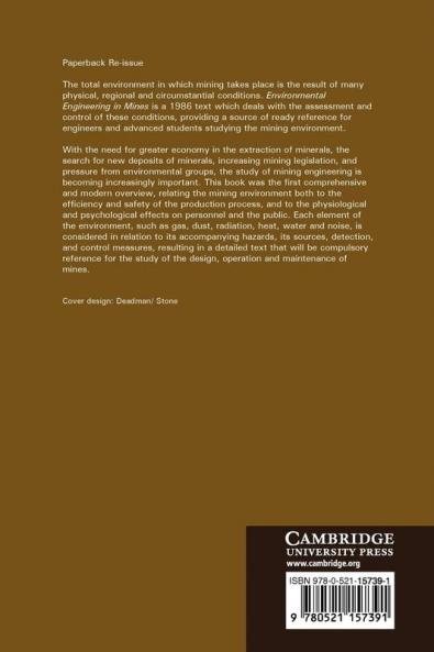 Environmental Engineering in Mines