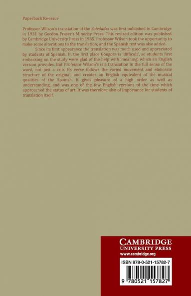 The Solitudes of Don Luis de Gongora